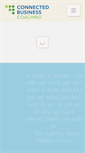 Mobile Screenshot of connectedbusinesscoaching.com