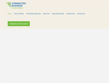 Tablet Screenshot of connectedbusinesscoaching.com
